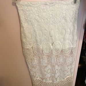 White skirt